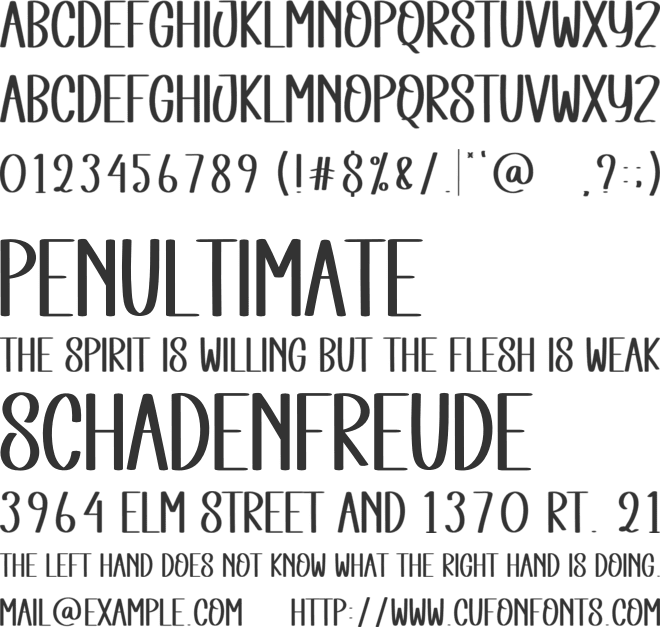 Christmas Sweety font preview