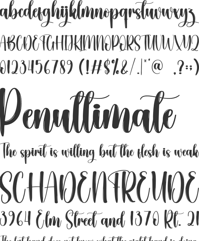 Christmas Fairytale font preview