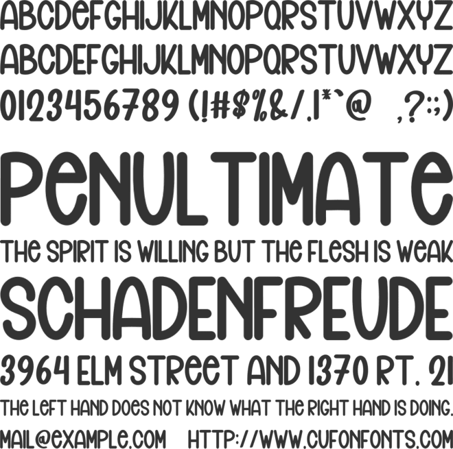 Spooky Channel font preview