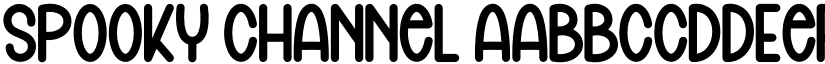 Spooky Channel font