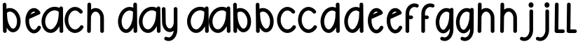 Beach Day font