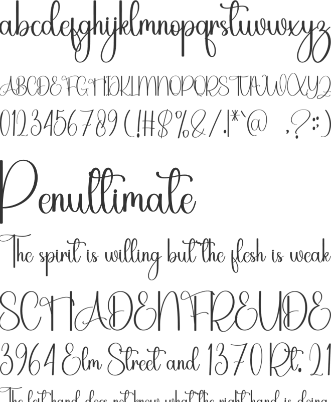 Vibes Varsity font preview