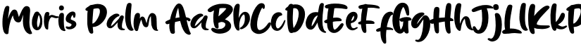 Moris Palm font download