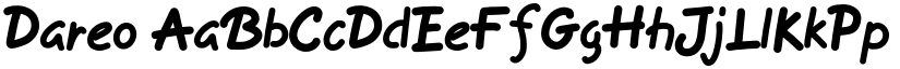 Dareo font