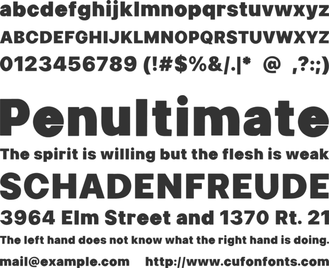 Durobang font preview