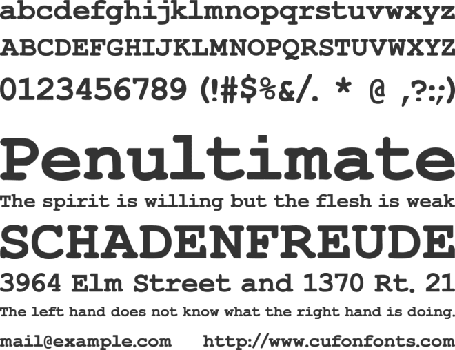 IronPress Font font preview