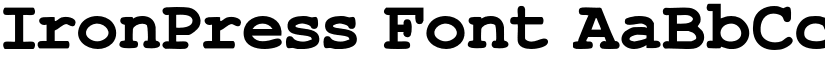 IronPress Font font