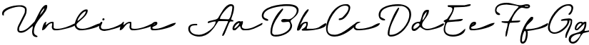 Unline font