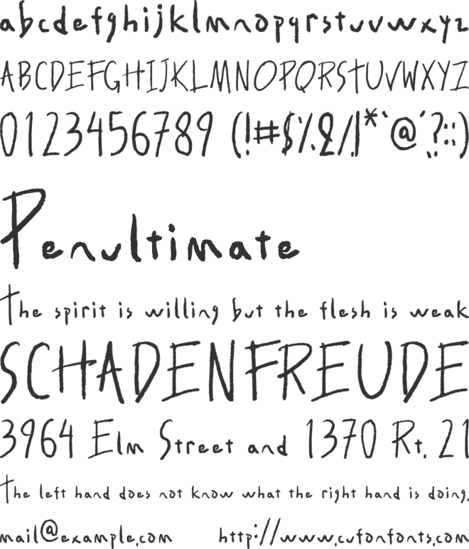 Friendly Stranger font preview
