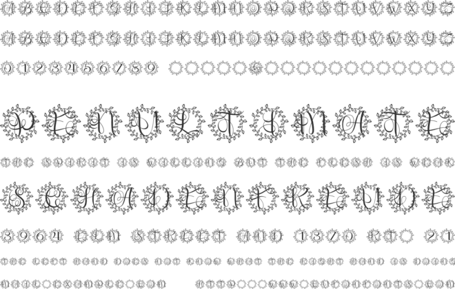 Halovira font preview