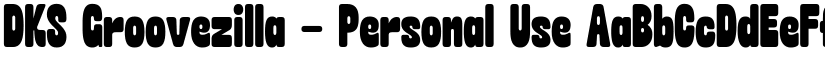 DKS Groovezilla - Personal Use font