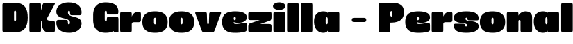 DKS Groovezilla - Personal Use font