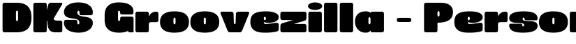 DKS Groovezilla - Personal Use font