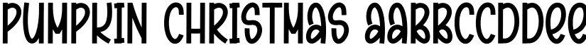 Pumpkin Christmas font