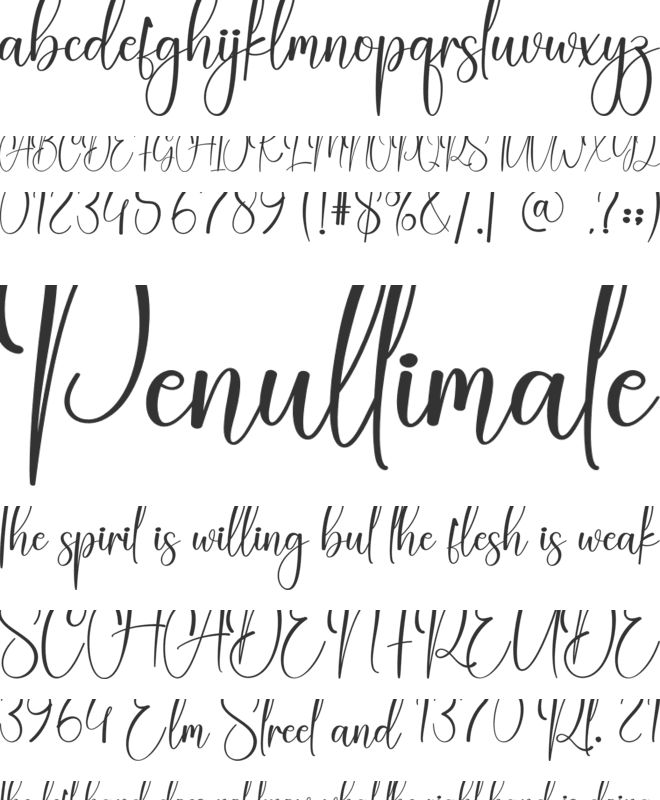 Cookies Santa font preview