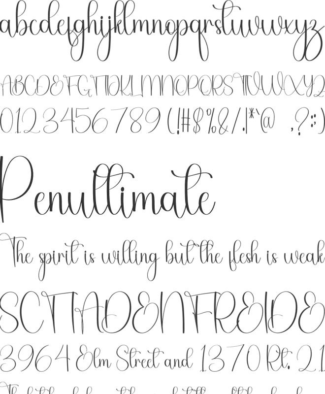 Beauty Charistmas font preview