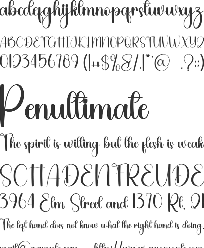 Winter Joyful font preview
