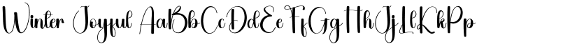 Winter Joyful font