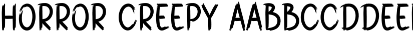 Horror Creepy font