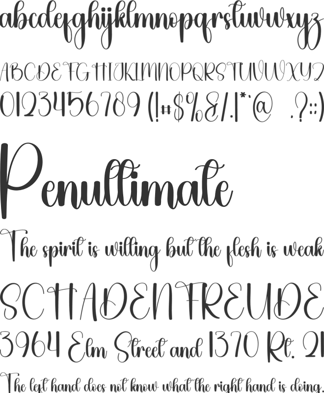 Chocochips font preview