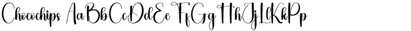 Chocochips font