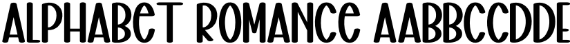 Alphabet Romance font
