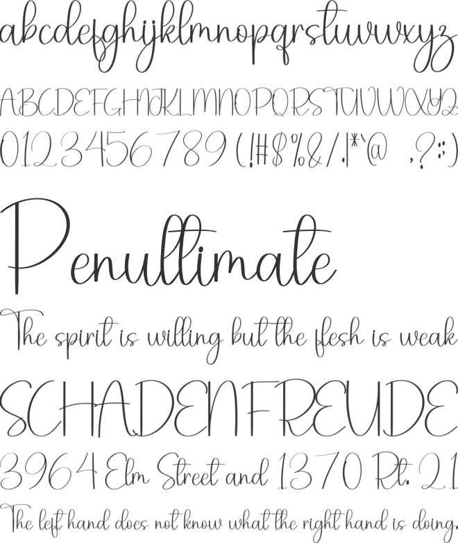 Sunday Bridge font preview