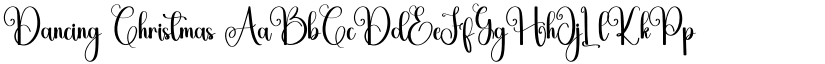 Dancing Christmas font