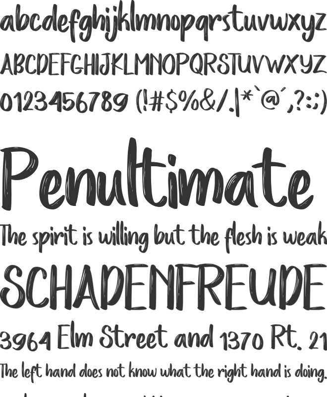 Love Story Rough font preview