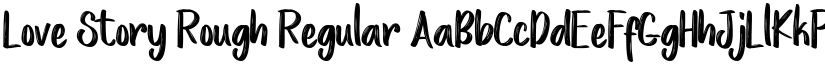 Love Story Rough font download