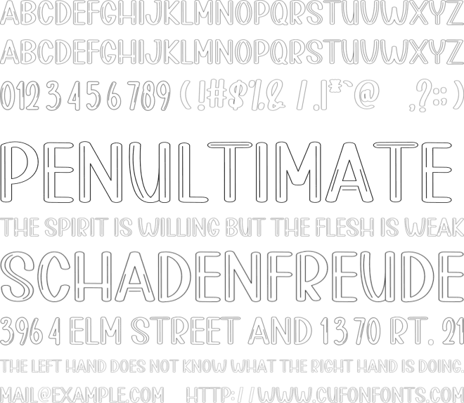 Magical Power font preview