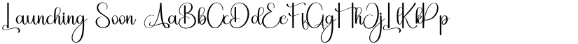 Launching Soon font