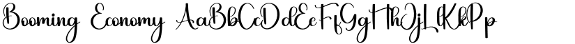 Booming Economy font