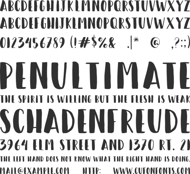 Happy Camper font preview