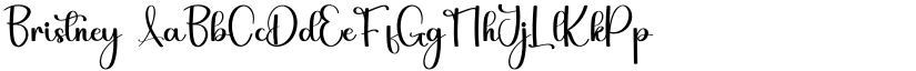 Bristney font