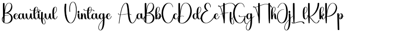 Beautiful Vintage font