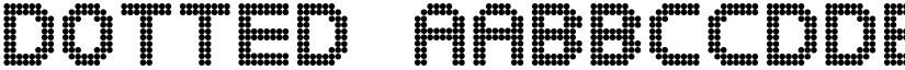 dotted font