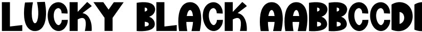 Lucky Black font
