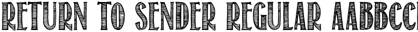 Return To Sender font download