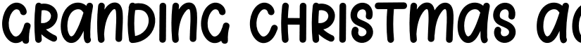 Granding Christmas font
