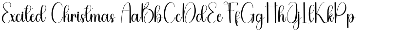 Excited Christmas font