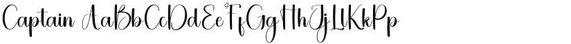 Captain font
