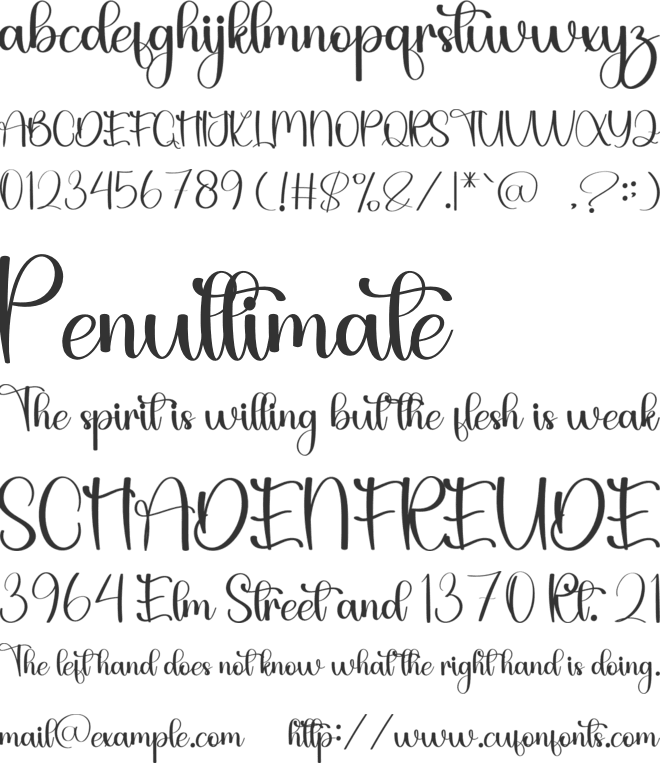 Rumble Strips font preview