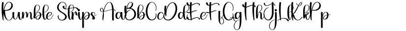 Rumble Strips font