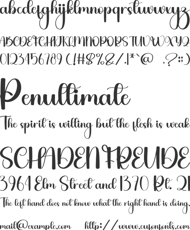 Bubble Suddenly font preview