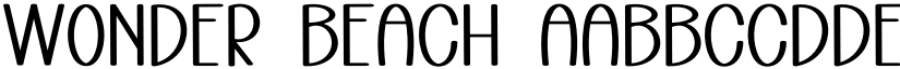 Wonder Beach font