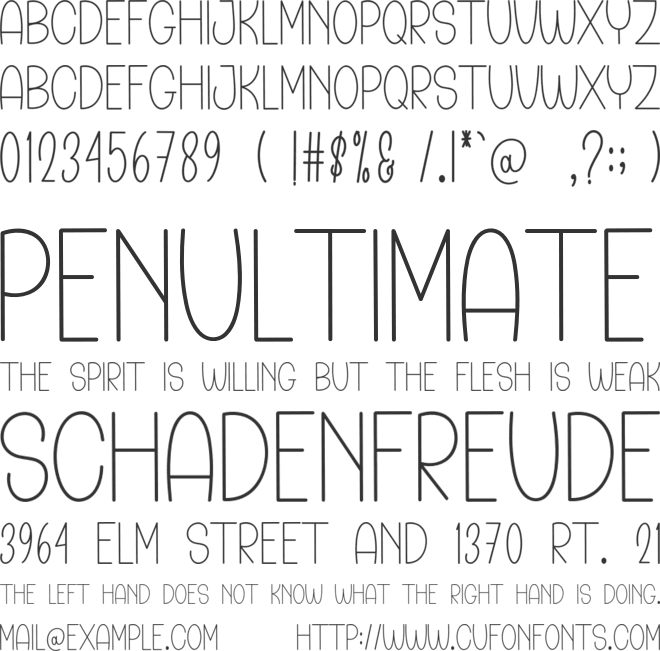 Forever Handmade font preview