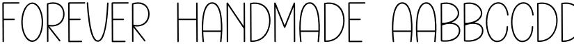 Forever Handmade font