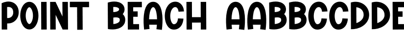 Point Beach font