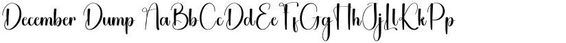 December Dump font